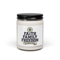 Faith Family Freedom Candle | Patriotic Faith-Based, Vintage Americana 4th of July