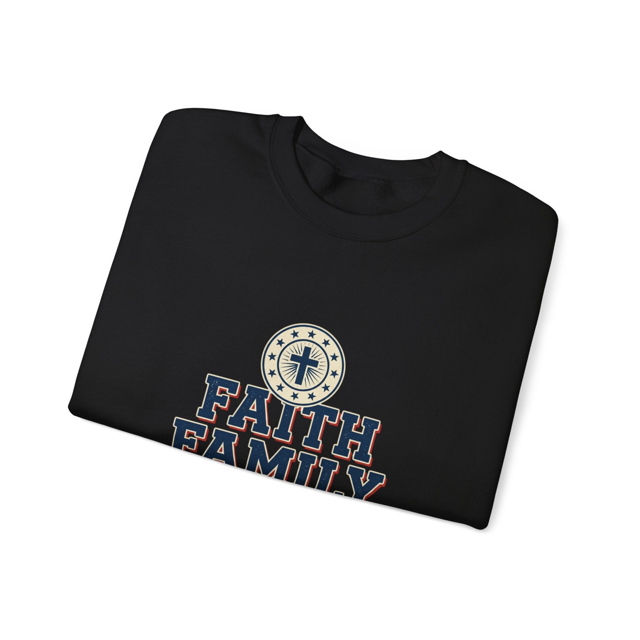 Faith Family Freedom Sweatshirt | Faith-based Patriotic, Vintage Americana