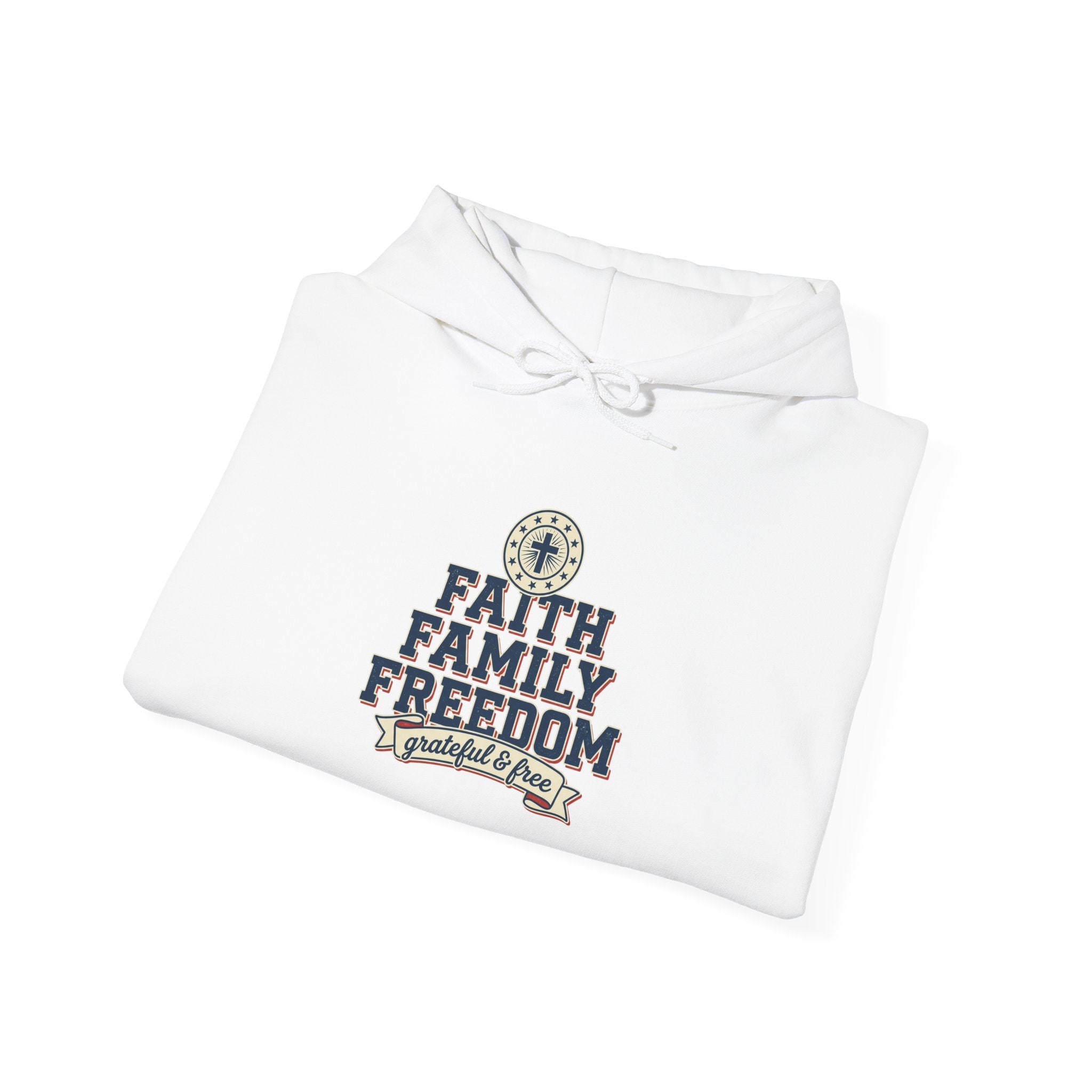 Faith Family Freedom Hoodie | patriotic, faith-based vintage Americana