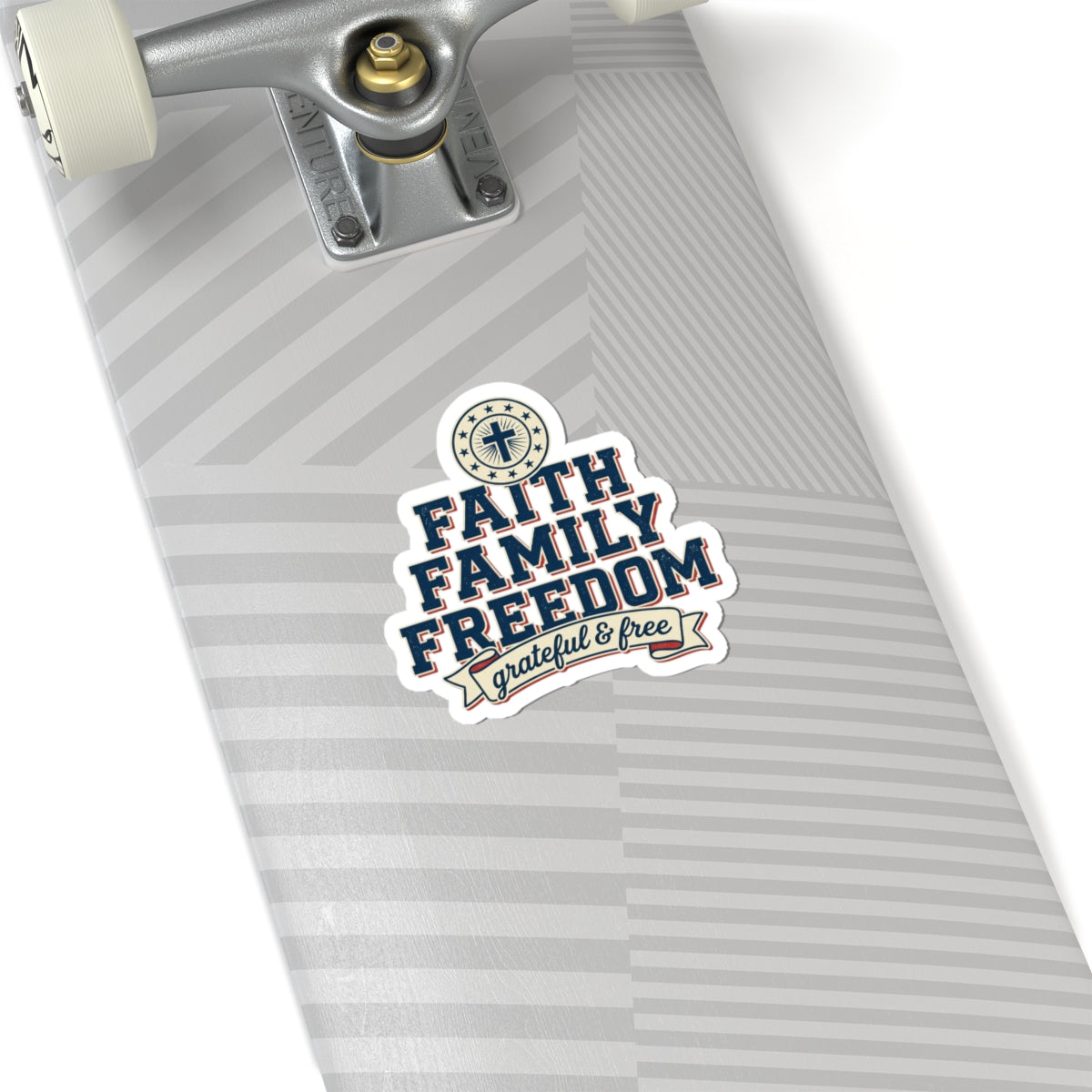 Faith Family Freedom Kiss-Cut Stickers | Faith-based Patriotic, Vintage Americana
