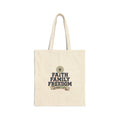 Faith Family Freedom Tote | Patriotic, Faith-based July 4th, Vintage Americana