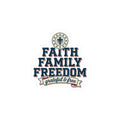 Faith Family Freedom Kiss-Cut Stickers | Faith-based Patriotic, Vintage Americana