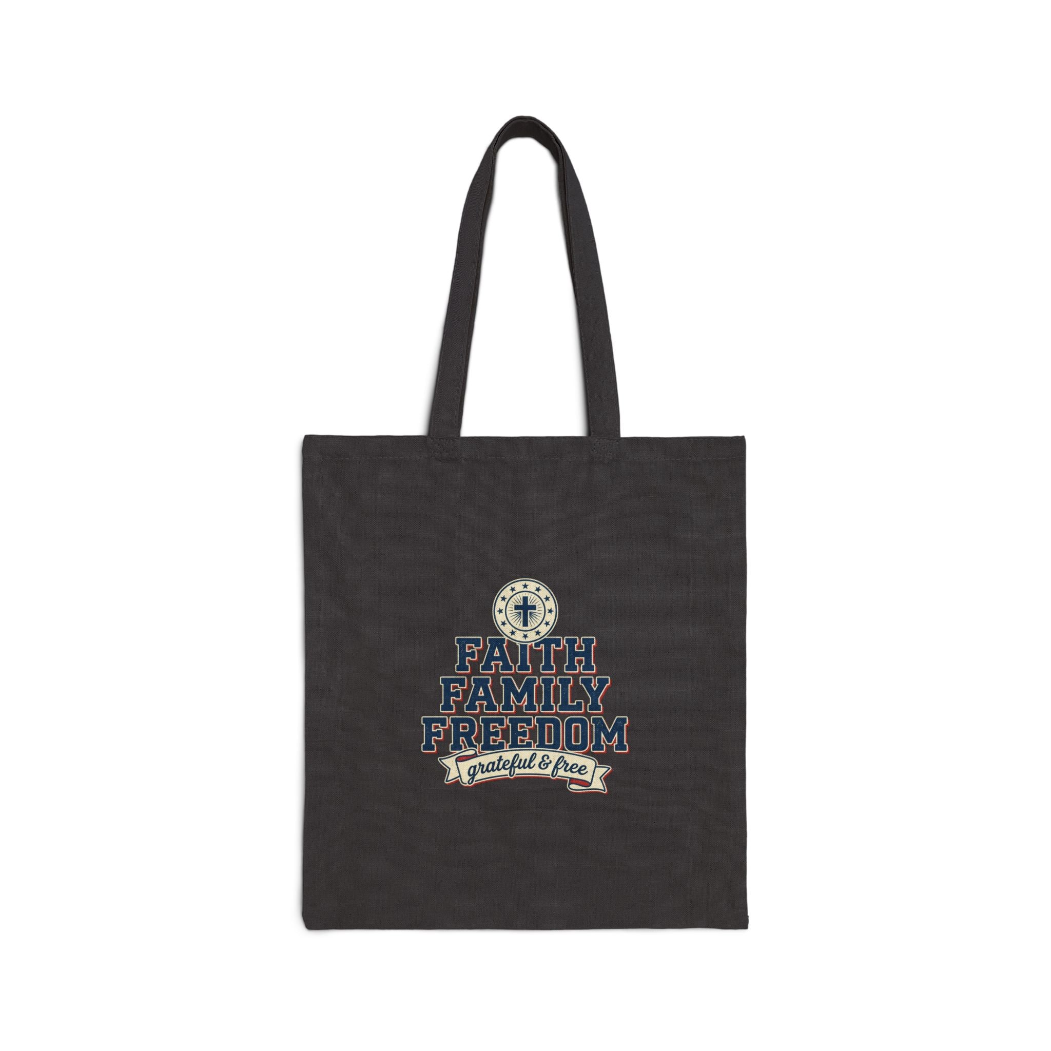 Faith Family Freedom Tote | Patriotic, Faith-based July 4th, Vintage Americana