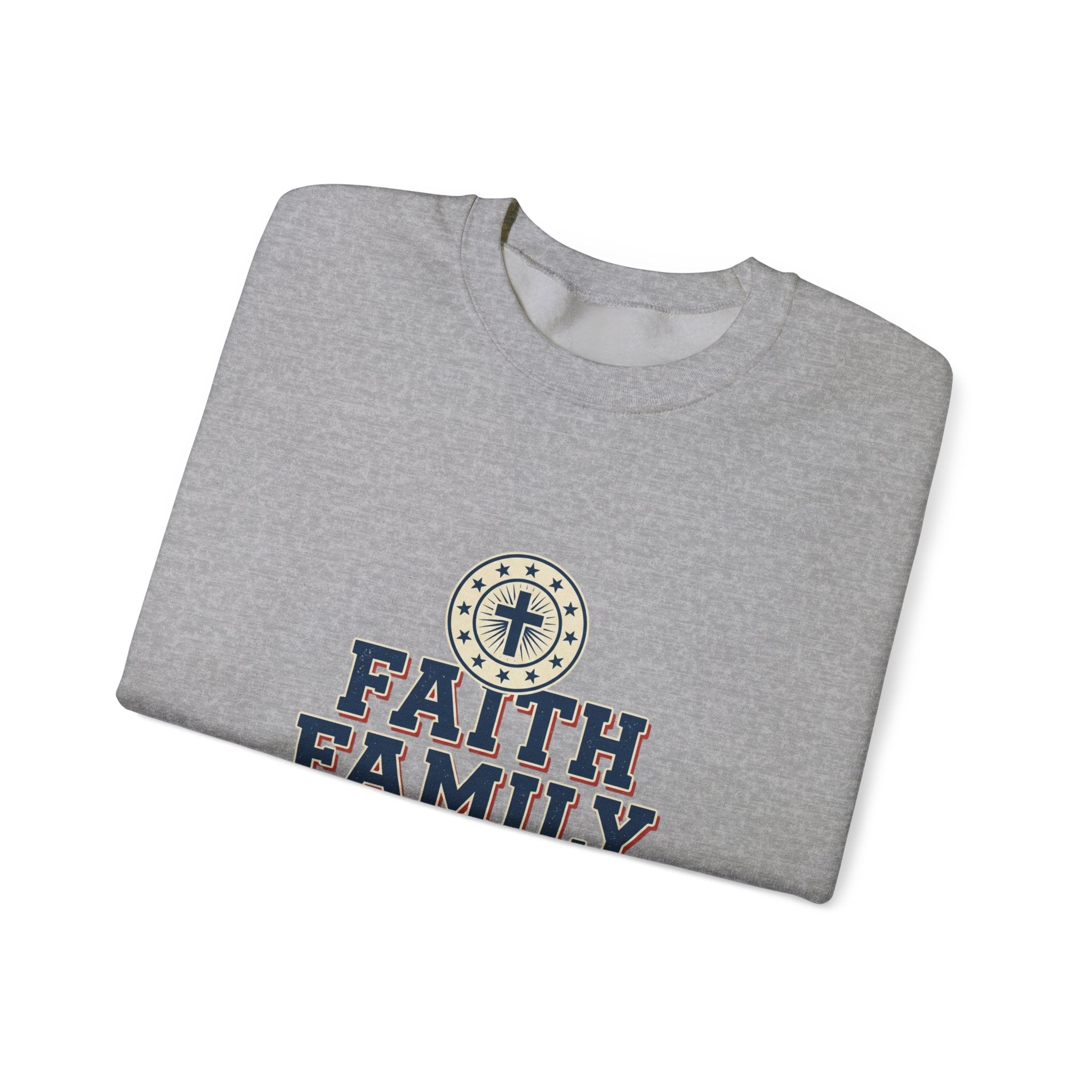 Faith Family Freedom Sweatshirt | Faith-based Patriotic, Vintage Americana